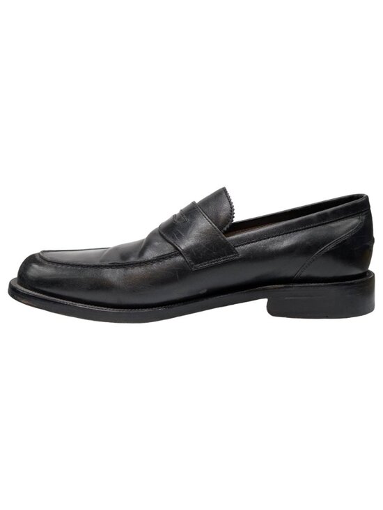 Florsheim Pennington Dress Loafer Mens Black Calf Leather Sheepskin Lined Size 9